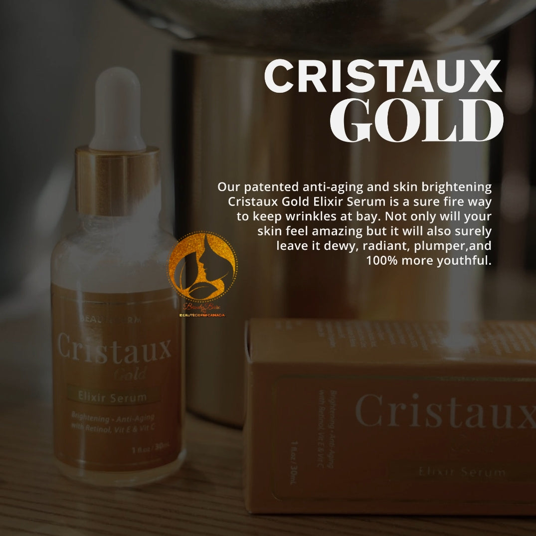 Cristaux Gold Elixir Serum (30ml) – beautedermcanada
